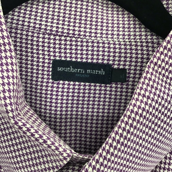 Southern Marsh Men’s Nashville Gingham Dress Shirt Button Down Casual Size XL - Picture 3 of 5